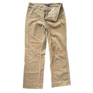 Ralph Lauren Sport Tan Corduroy Pants Womens 4 Straight Leg Stretch Beige